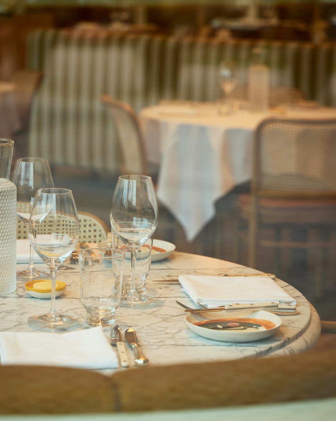 fine dining table setup