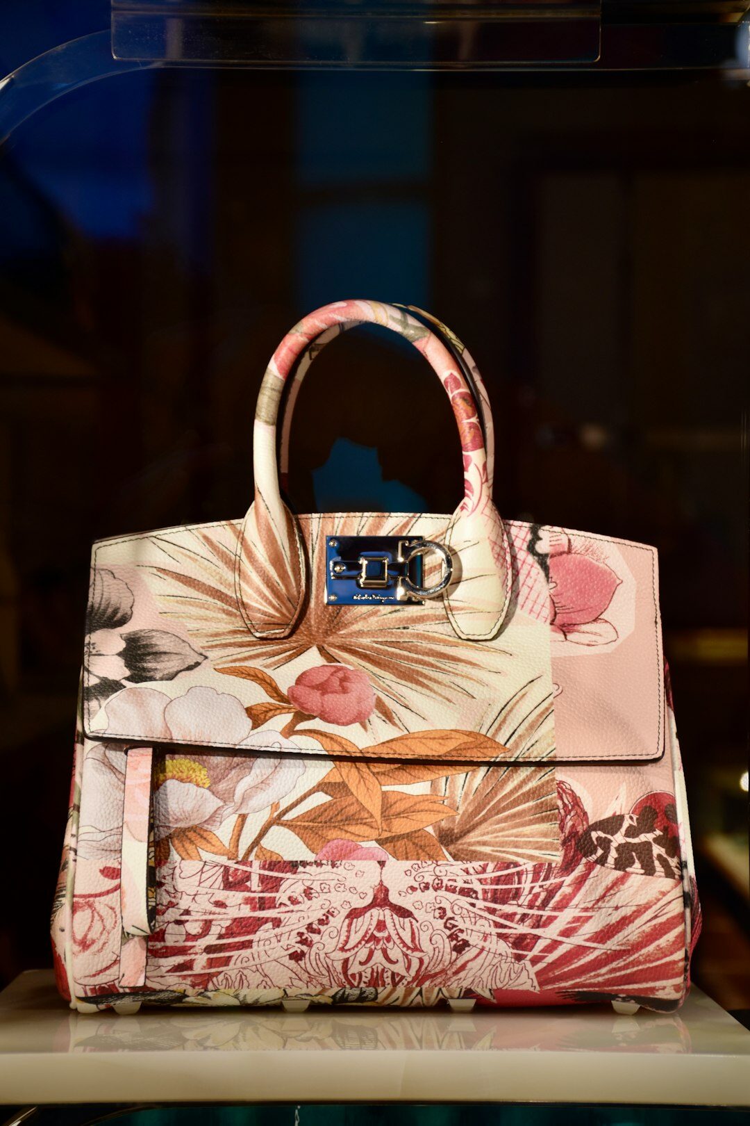luxury handbag display
