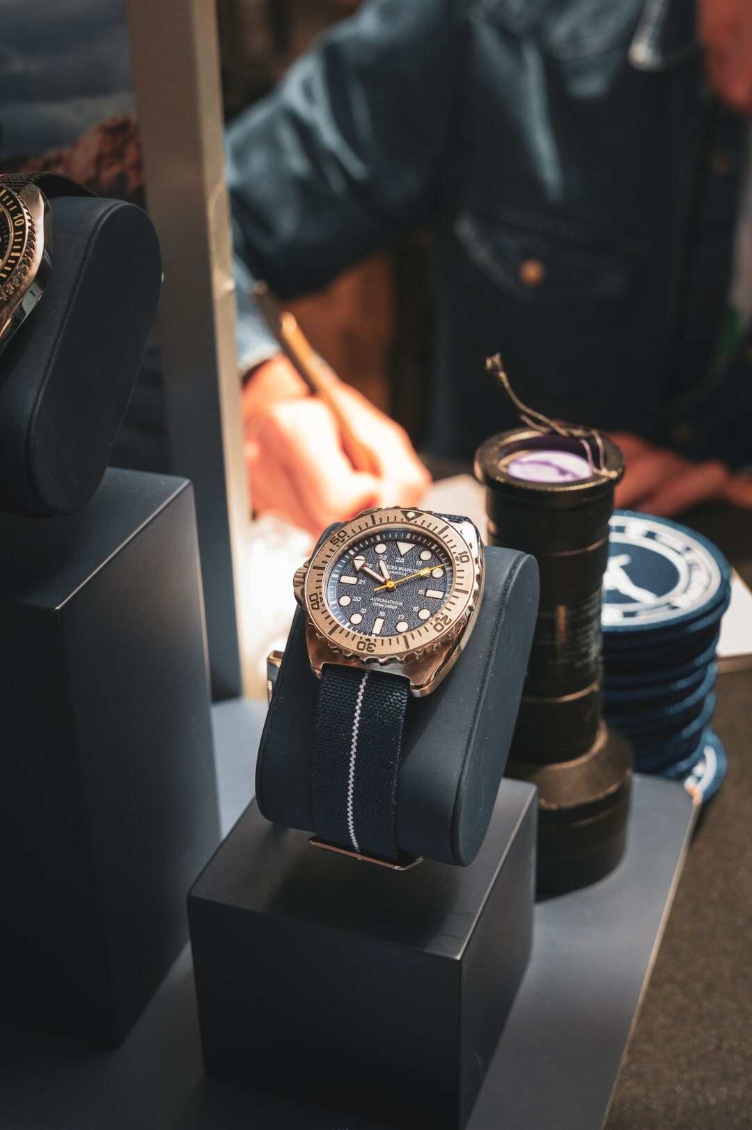 luxury watch display