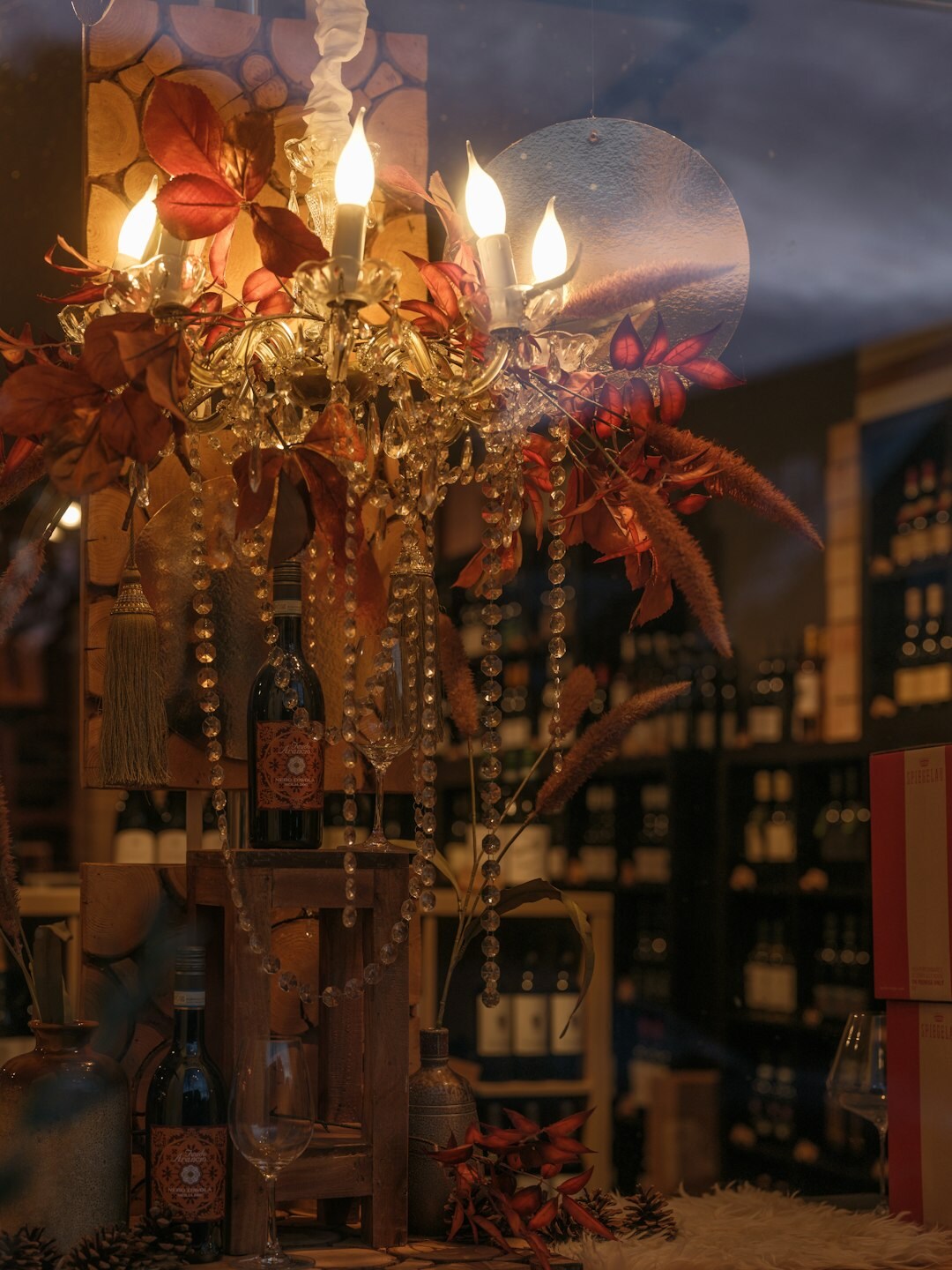 elegant store window display